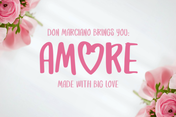 Amore: A Handwritten Font with a Bold Romantic Twist