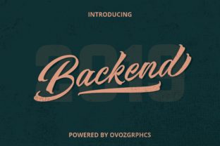 Backend: A Stunning Handwritten Font