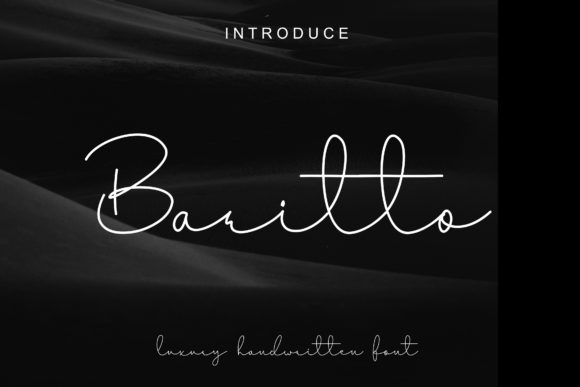 Baritto: A Light, Handwritten Font with Smart Personality