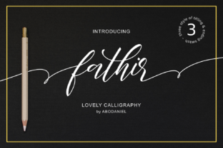 Fathir: A Handwritten Font with Real Brush-Pen Soul