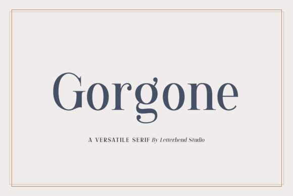 Gorgone: A Versatile Serif Font with a Simple Vibe