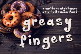 Greasy Fingers: A Distinctive Decorative Font for Authentic Halloween Typography