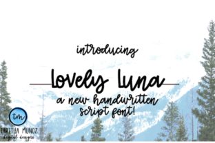 Lovely Luna: A Playful Script Font with Practical Design Value