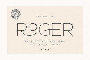 Roger: Elegant Minimalist Sans Serif
