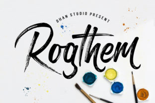 Rogthem: A Textured Brush Font for Urban-Inspired Design