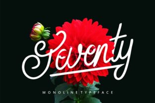 Seventy: A Bold Script Font with Unique Character