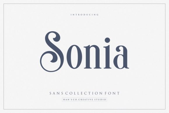 Sonia: A Serif Font That Brings Elegance and Intelligence to Your Designs