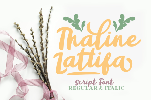 Thaline Lattifa: A Thoughtful Script Font for Meaningful Visual Expression